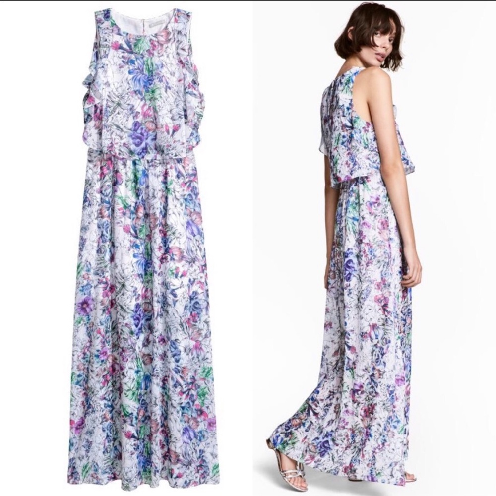 H&M floral maxi dress